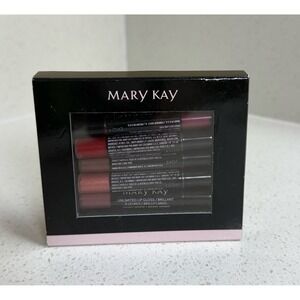 Mary Kay Unlimited Lip Gloss Set Unique Mauve 5 Mini Shades Lip Shines New
